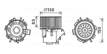 AVA QUALITY COOLING vidaus pūtiklis RT8599